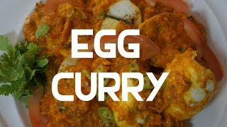 Egg Curry Recipe  Indian Cooking Masala [upl. by Desireah30]