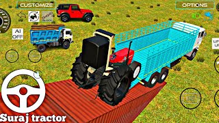 Drive Dumptrack and Suraj tractor in Game dumper tractor jcb farming [upl. by Eveineg175]