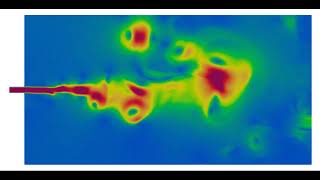 Jet flow injection simulation using Large Eddy Simulation LES on OpenFOAM [upl. by Bassett]