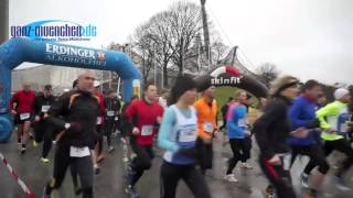 Winterlauf 15 km am 06012013 Winterlaufserie im Olympiapark München [upl. by Hewe]