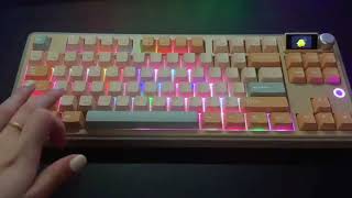 AJAZZ AK870 Pluggable Screen keyboard [upl. by Amorete]