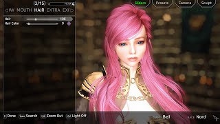 SKYRIM SE Best Hair Mod  SG Hair Pack [upl. by Waldon]