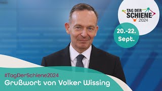 TagDerSchiene Grußwort von Bundesverkehrsminister Volker Wissing zum Tag der Schiene 2024 [upl. by Yanetruoc]