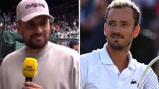 Nick Kyrgios comes up with brilliant new nickname for Daniil Medvedev at Wimbledon [upl. by Elvie]