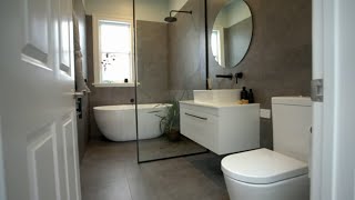 Bathroom Makeover 7  Mitre 10 Room Reno [upl. by Nhor]