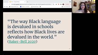 Race and Language Considering Black Linguistic Experiences [upl. by Godliman]