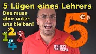 Die 5 Lügen eines Lehrers Das muss aber unter uns bleiben  Lehrerschmidt [upl. by Awuhsoj]