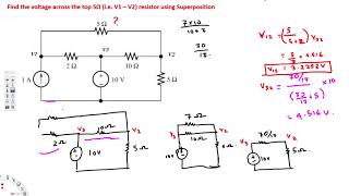 Circuit Analysis using Superposition principle [upl. by Eerok246]