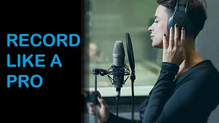 How to Record Vocals Like a Professional Logic Pro X [upl. by Riatsila]