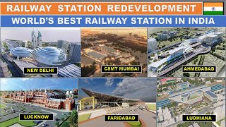 Indias world class railway station  200 Railway stations will be redeveloped  Papa Construction [upl. by Lewin460]