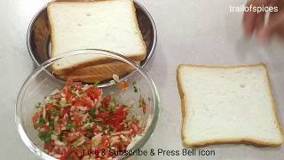 सुबह का नाश्ता या बच्चों के टिफ़िन में झटपट बनाये स्पाइसी sandwich  Quick and Easy Sandwich Recipe [upl. by Nosretep643]