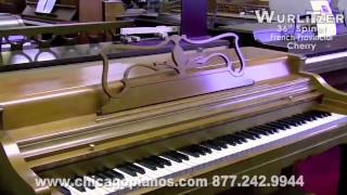 Wurlitzer 36quot Spinet Piano  French Provincial Cherry [upl. by Fasta]