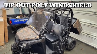 2022 Honda Pioneer 520 Full Poly Tip Out Windshield Install [upl. by Zurek]