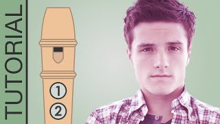 Josh Hutcherson Whistle Meme  Recorder Flute Tutorial [upl. by Lauritz805]