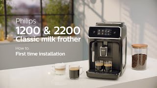 Philips Series 1200 amp 2200 Automatic Coffee Machines  How to Install and Use [upl. by Zhang]