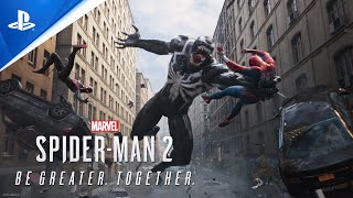 Marvels SpiderMan 2  Be Greater Together Trailer I PS5 Games [upl. by Anyrak]