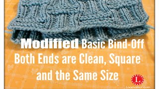 Loom Knit Cast off  Basic Bind Off fix Loose Stitches Knit Fix [upl. by Carissa]