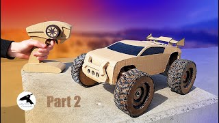 Radio controlled cardboard car part 2 [upl. by Neelyam]