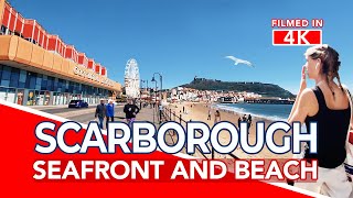 SCARBOROUGH  Walk along Scarborough Seafront  North Yorkshire  4K [upl. by Anelleh]