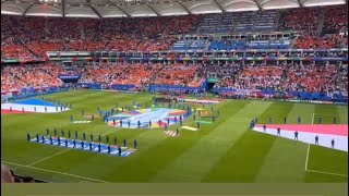 Netherlands National Anthem EURO 2024  Holand vs Poland [upl. by Nnylylloh]