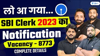 SBI Clerk 2023 Notification  SBI Clerk Notification 2023  SBI Clerk Vacancy 2023 [upl. by Aninad269]