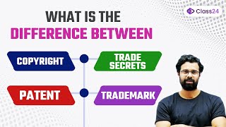 What is the Difference between Copyright Trade Secrets Patent and Trademark by Bhunesh Sir [upl. by Nelleus785]