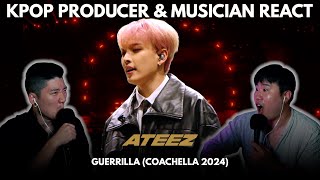 Musicians react amp review ♡ ATEEZ  Guerrilla Coachella Performance [upl. by Karalynn]