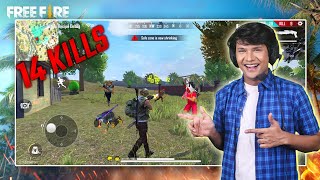 FREE FIRE GAME PLAY 1  14 KILLS  BOOYAH MATCH  GARENA FREE FIRE  Funny Bloopers  MOHAK MEET [upl. by Latsyrc]