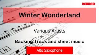 Winter Wonderland Alto Sax Backing Track and Sheet Music [upl. by Aiken]