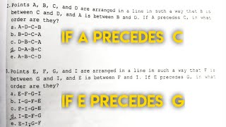 Points A B C and D are arranged in a line B between C amp B A between B amp D If A precedes C [upl. by Maryann]