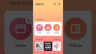 Bajar peso a los videos con aplicación INSHOT [upl. by Anikal]