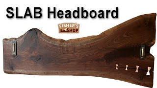 Woodworking Making a SLAB Headboard [upl. by Dyoll]