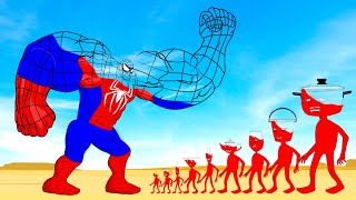 Evolution Of SPIDERMAN Vs Evolution Of MONSTER RADIATION  Returning From The Dead SECRET  FUNNY [upl. by Eileme]