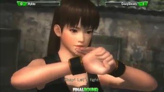 DOA5LR Final Round 19  Nykko Leifang vs CrazySteady Sarah  Top 8 [upl. by Stein]