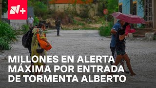 Millones de personas en alerta máxima por llegada de tormenta tropical ‘Alberto’  En Punto [upl. by Renruojos]