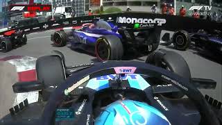 Pierre Gasly Esteban Ocon Crash  2024 Monaco Grand Prix [upl. by Aramoj152]