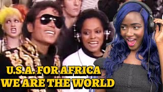 BITTERSWEET  USA For Africa  We Are the World  SINGER REACTION [upl. by Yarb]