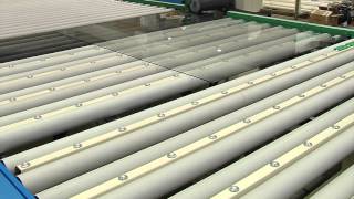 Rollmac Gemata  ASR GLASSLINE Automatic device for rotation and positioning of glass sheets [upl. by Riobard]