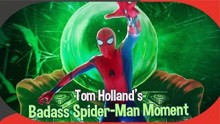 Tom Hollands Most Badass SpiderMan Moment Unforgettable Scene Breakdown [upl. by Hnahym]