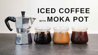 Easy ICED COFFEE Recipes to Make With MOKA POT [upl. by Nerehs]