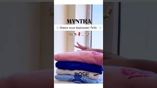 Myntra winter finds youtubeshorts myntrahaul myntra shorts fashionhaul ytviral winterspecial [upl. by Epilif]