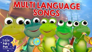 5 Little Speckled Frogs 🎶 Multi Language Nursery Rhymes and Kids Songs  Little Baby Bum [upl. by Nawd]