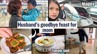 Mummy is going back I Maglev I Husband made stinky tofu I Gourmet food [upl. by Eojyllib]