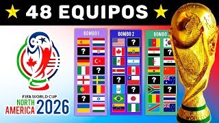 Copa MUNDIAL 2026  Nuevos Clasificados Sorteo de Sedes y Bombos  Predicción [upl. by Snehpets29]