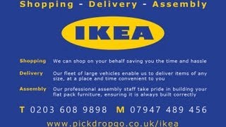 IKEA HEMNES Desk Assembly Instructions PICKDROPGO [upl. by Kendry]