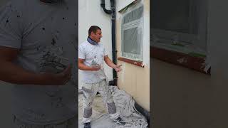 Spraying Pliolite Based Masonry Paint [upl. by Eniamsaj]