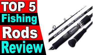 TOP 5 Best Fishing Rods Review 2024 [upl. by Sall]