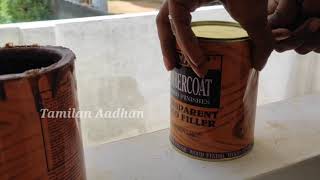 mixing wood filler  mixing wood filler with stain  easy to way [upl. by Diarmid]