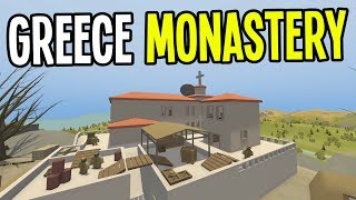 Unturned  OLD MONASTERY MILITARY DEAD ZONE  Greece Map Modded Survival  Ep 19 [upl. by Nihi51]