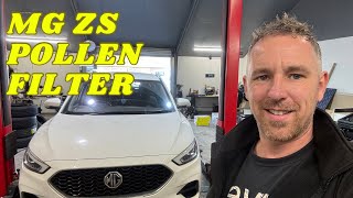 How to replace MG ZS Pollencabin filter [upl. by Marou]